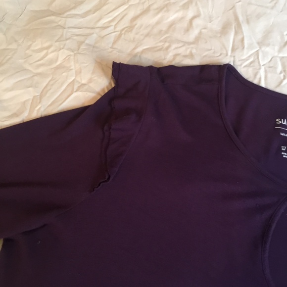 Purple Ruffles Keyhole Neck - Picture 4 of 4